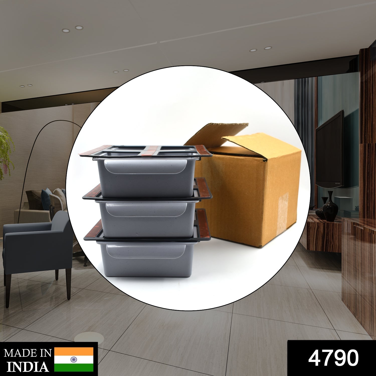 4790 3 Pc Drawer Rack used in all kinds of household and official places for storing various items and stuffs etc. 4790 3 Pc Drawer Rack used in all kinds of household and official places for storing various items and stuffs etc.